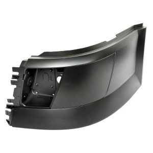 VL-0205B-L | Left plastic black - Corner Bumper with Hole (screw mount), Volvo VNL 2003-2015