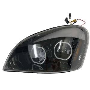 FRCA-0402B-R | Freightliner Cascadia Projector Headlight Black Passenger Side
