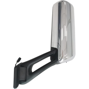 PET-016B-L | Left plastic chrome - Door Mirror with Bracket/Heating/Electrical, Peterbil