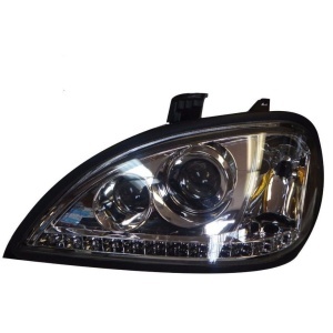 FRCO-0403-L | Freightliner Columbia HeadLight Crystal (Optical Eye) With Stripe LED Drive