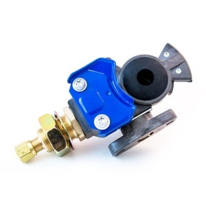 TR035094 | Blue Service Gladhand with Shut-off Valve