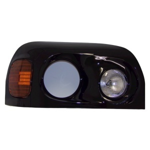 FRCE-0402-R | Freightliner Century HeadLight Black Passenger Side