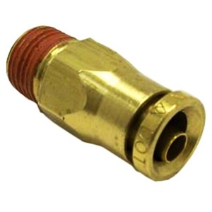 TR14SF18 | Push in Brass Air Male Fitting Straight 1/4