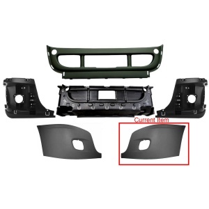 FRCA-0210-L | Freightliner Cascadia Bumper Corner outer With Hole Driver Side