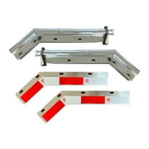 TRMFH412 | Chrome Mud Flap Hangers 1-1/8