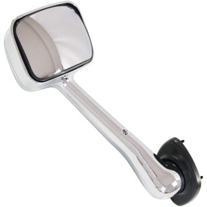 FRCA-0303-L | Freightliner Cascadia Hood Mirror Complete Chrome Driver Side