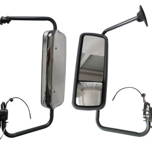 FRCE-0311-L | Freightliner Century Columbia Coronado Electric Door Mirror Cover Chrome Driver Side