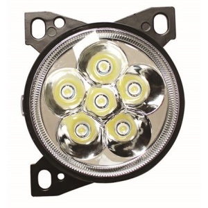 KWN-002D-L | Peterbilt 579,587 / Kenworth T660 Fog Light 3W LED Chrome Driver Side 1200 Lumens