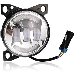 KWN-002C-L | Peterbilt 579/587 Kenworth T660 Fog Light LED Chrome Driver Side - Kenworth T660 Fog Li
