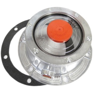TR3434009 | Hub Cap, Aluminum, with Plug & Gasket - H6, BC5.5, Idp1-15/16, ID4-3/8, OD6.25