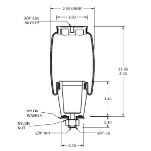TR7036 | Cabin Air Spring for Peterbilt Trucks