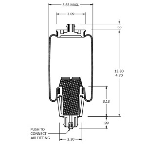 TR7093 | Cabin Air Spring for Peterbilt Trucks 