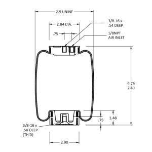 TR7108 | Cabin Air Spring for Navistar/International Trucks