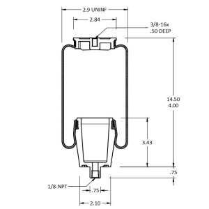 TR7110 | Cabin Air Spring for Kenworth Trucks