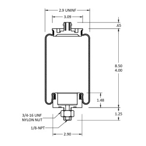 TR7164 | Cabin Air Spring for Peterbilt Trucks