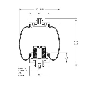 TR7206 | Cabin Air Spring for Freightliner Trucks